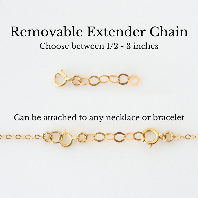 Necklace Extender, Bracelet Extender, Adjustable Length Chain Extender, Necklace and Bracelet Add-On, LEILAjewerlyshop, N240 image 3