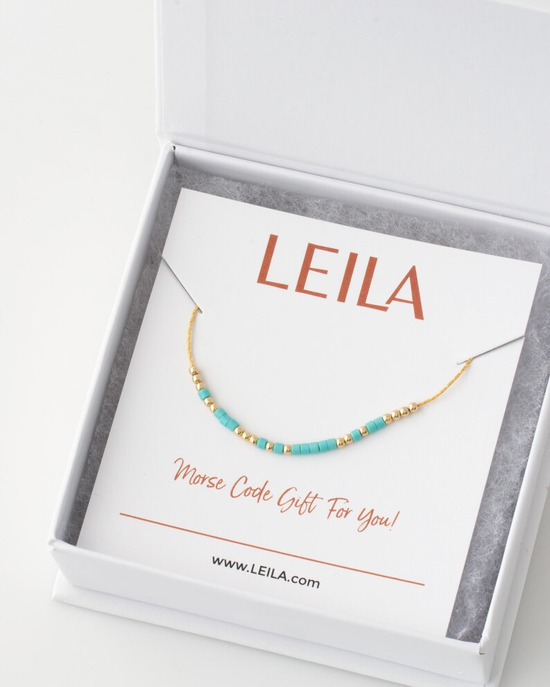 Hidden Message Morse Code Necklace, 14K Gold Fill Morse Code Jewelry, Personalized Hidden Message Necklace, Mom Necklace, Mother's Day Gift image 8