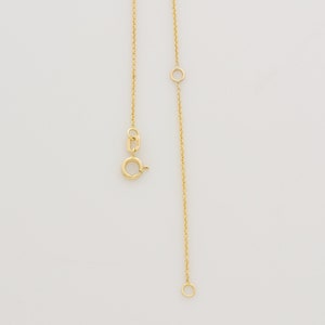 14k solid gold birthstone necklace