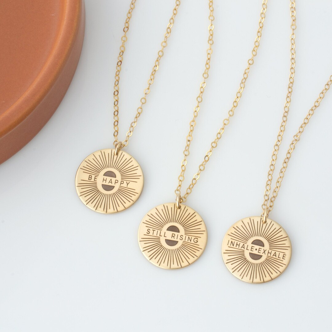 Sun Necklace Still Rising Necklace Gold Sun Necklace - Etsy