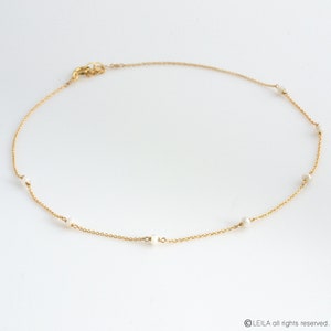 Wedding Choker Necklace, Bridesmaids Choker Necklace Wedding Party Jewelry  Pearl Choker, Bridesmaid Gift Gold Choker Flower Girl Necklace