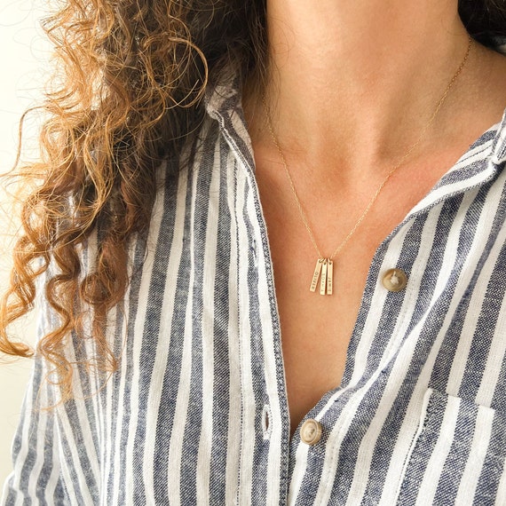 Mother's day bar necklace deals