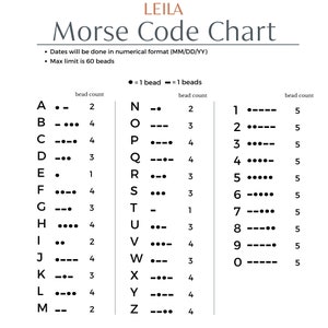 Personalized Morse Code Necklace