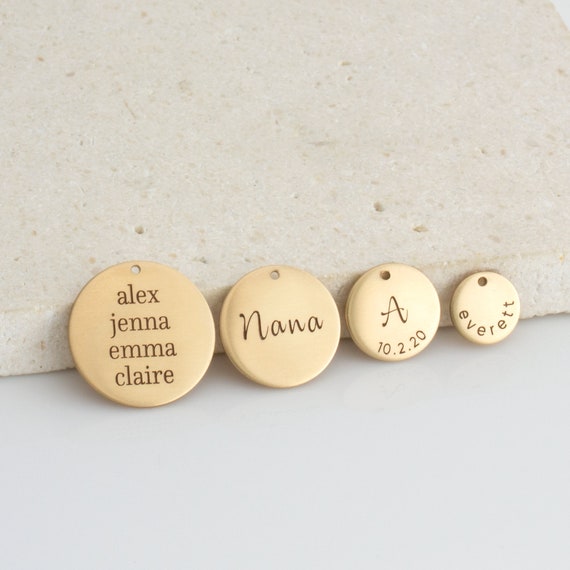 Add on Disc, Disc Only, 14K Gold Fill, Sterling SIlver, 14K Rose Gold Fill