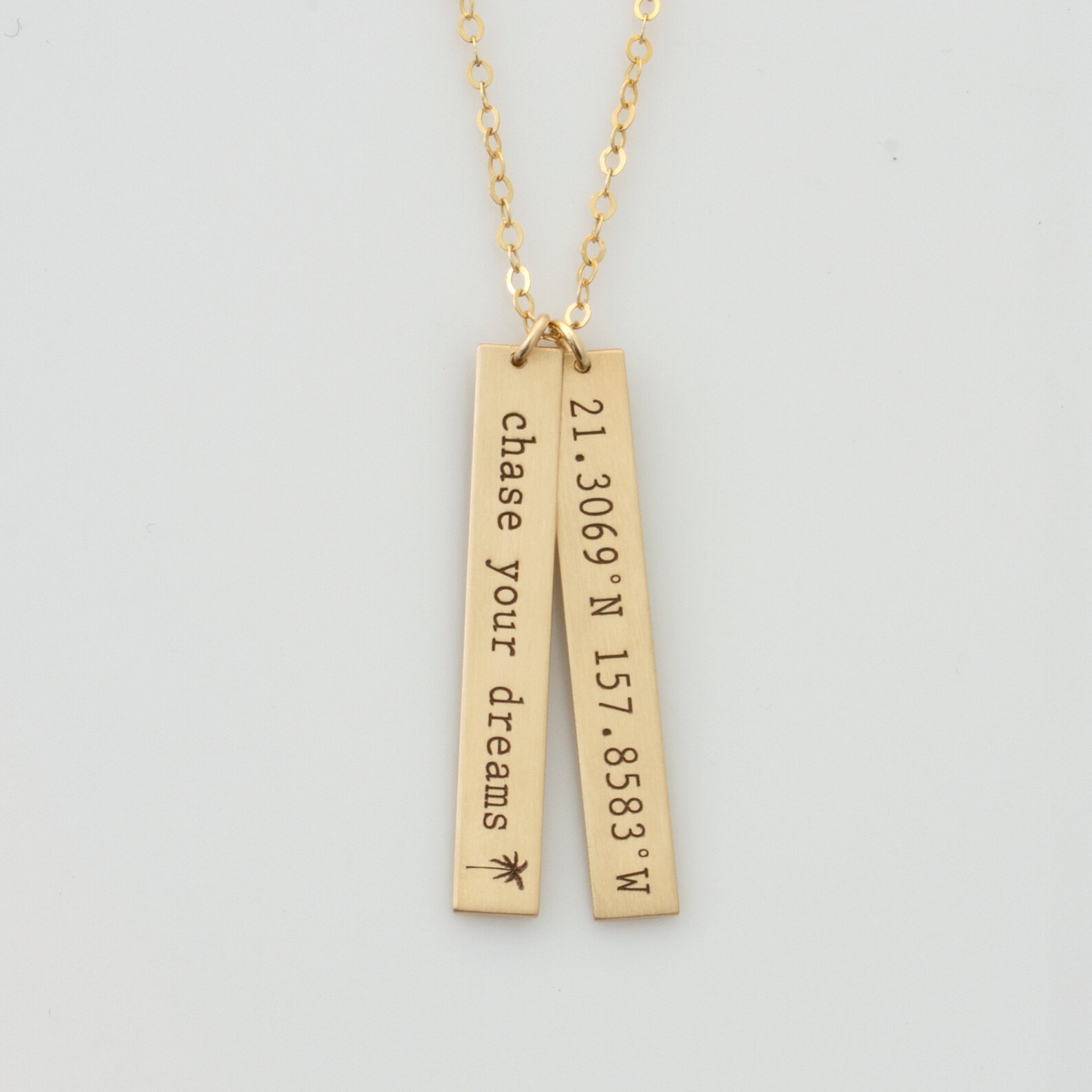 Vertical Bar Necklace Name Bar Necklace Personalized Kids Etsy Australia