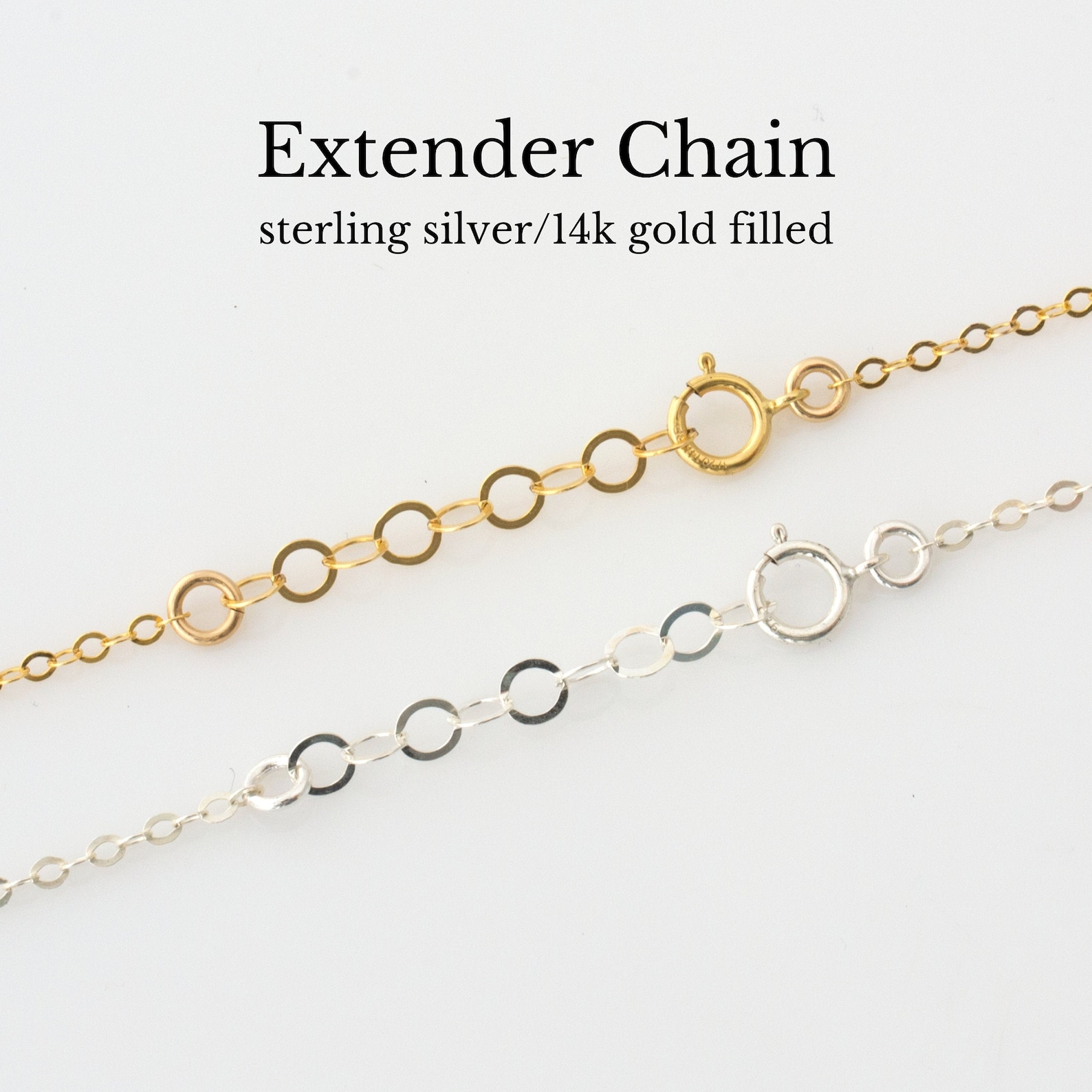 Necklace Extender Bracelet Extender Adjustable Length Chain Etsy