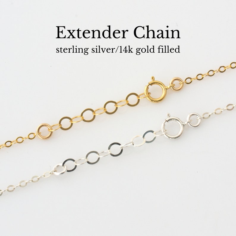 Necklace Extender, Bracelet Extender, Adjustable Length Chain Extender, Necklace and Bracelet Add-On, LEILAjewerlyshop, N240 image 1