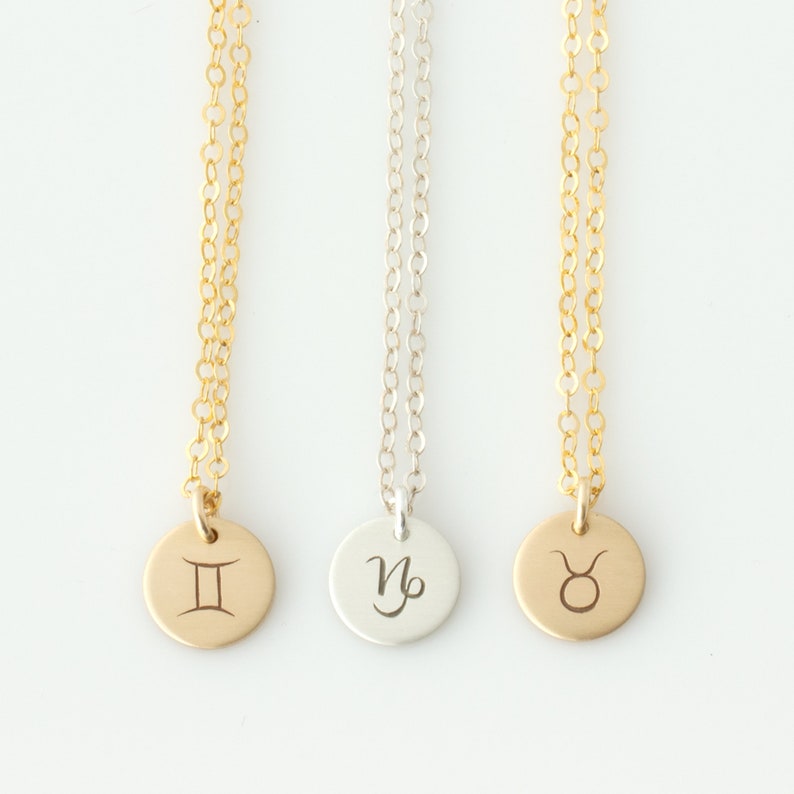 Zodiac Necklace Astrology NecklaceMom NecklaceHoroscope NecklaceZodiac Star Sign NecklaceChristmas Gift For SisterGift for Her