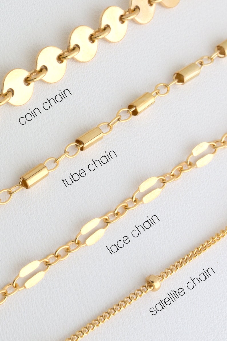 Dainty Chain Bracelet, Delicate Bracelets for Women, Layering Bracelet, Gold Chain, Coin, Tube, Lace, Satellite Chain, LEILAjewelryshop,B201 image 5