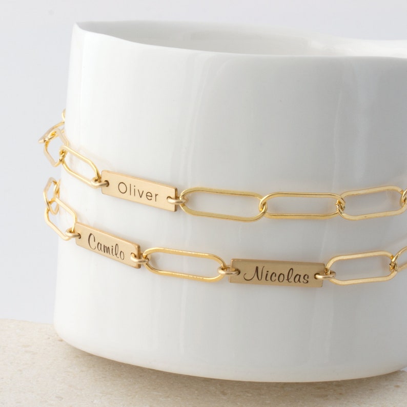 Custom Paperclip Bracelet Paperclip Chain Extra Large Etsy