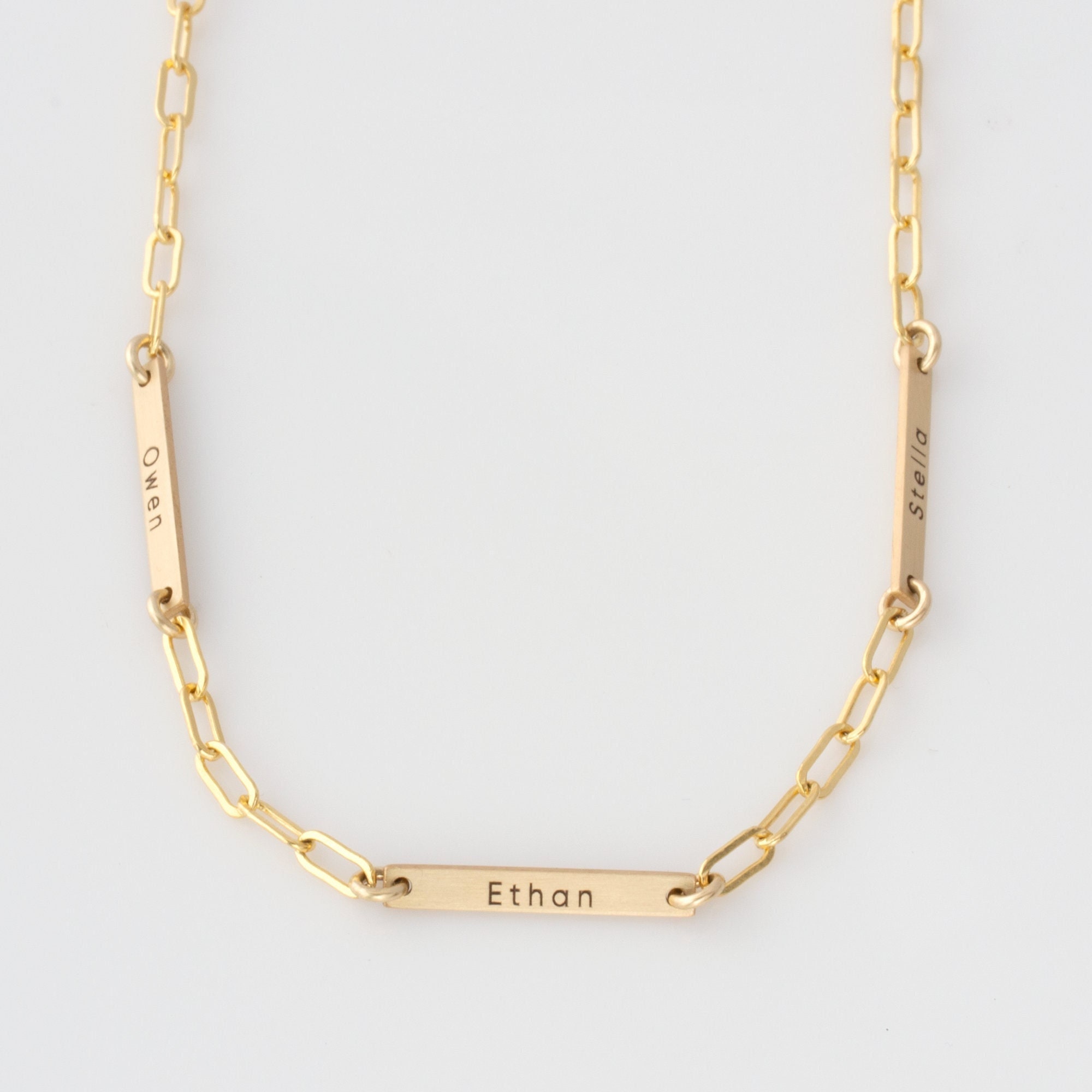 Delicate Paperclip Chain Personalized 