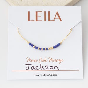 Hidden Message Morse Code Necklace, 14K Gold Fill Morse Code Jewelry, Personalized Hidden Message Necklace, Mom Necklace, Mother's Day Gift image 6