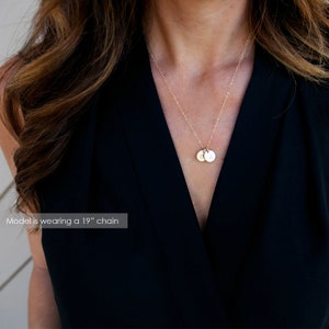 Personalized Initial Necklace/Gold Initial Mom Necklace/Children Initial Necklace/Rose Gold Mothers Necklace/Gold Silver Rose Gold Initial/2 image 5