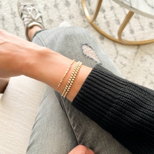 Sober Morse Code Bracelet by LEILA Jewelry. Sobriety gift for someone in recovery