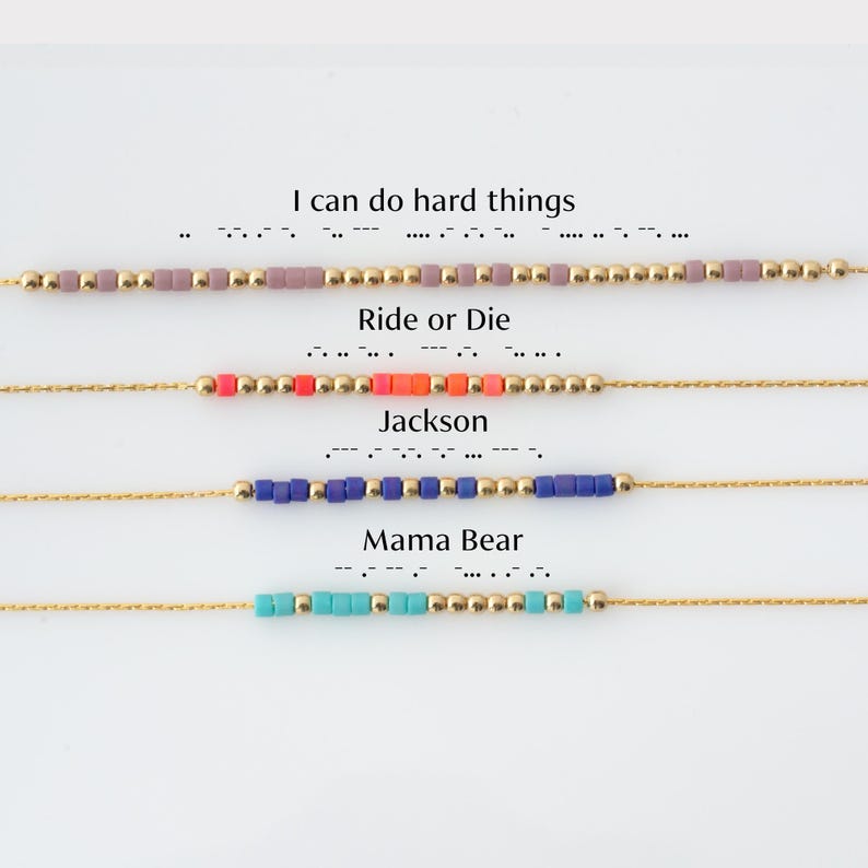 Hidden Message Morse Code Necklace, 14K Gold Fill Morse Code Jewelry, Personalized Hidden Message Necklace, Mom Necklace, Mother's Day Gift image 2