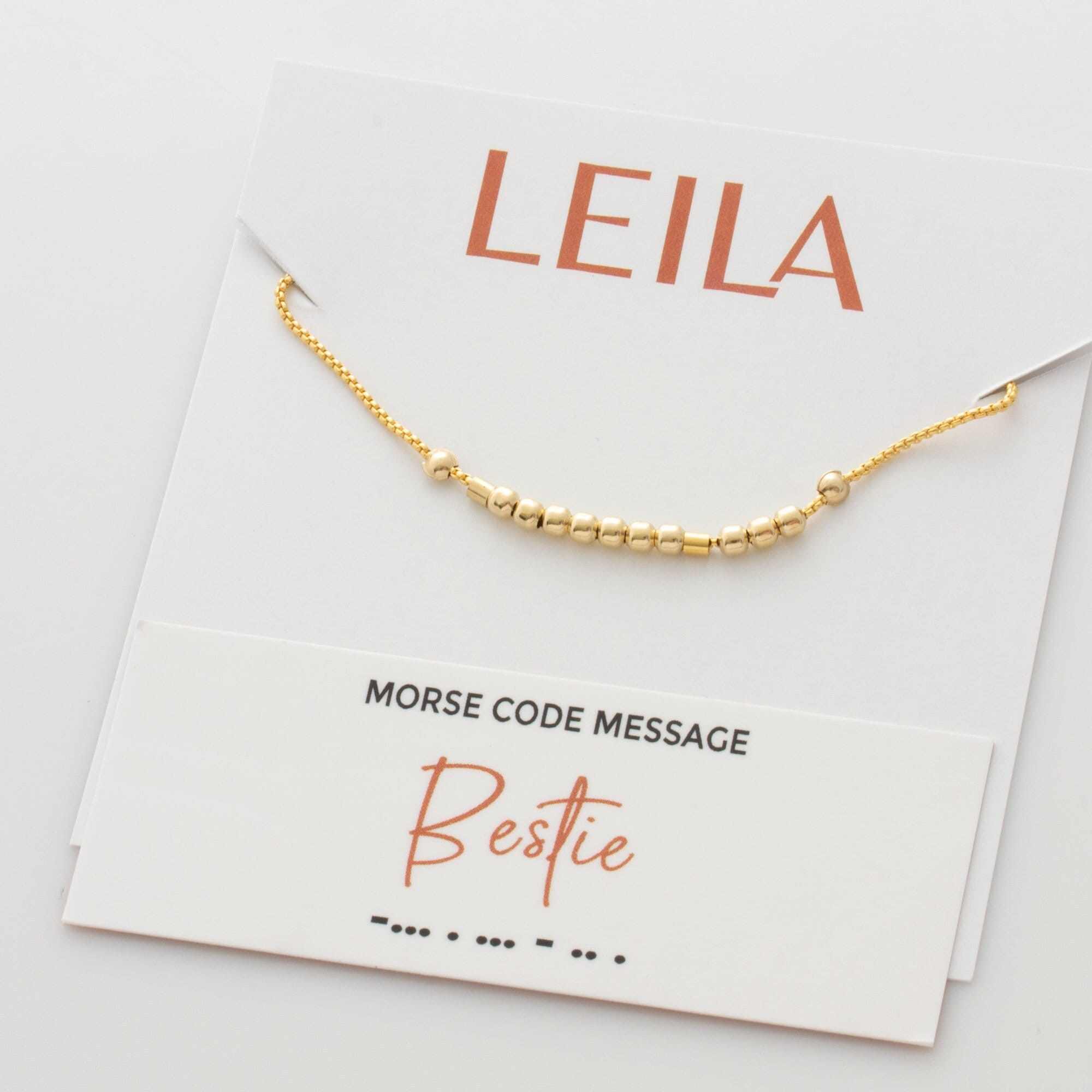 Bestie - Hidden Morse Code Message Necklace, Friendship Necklace ...
