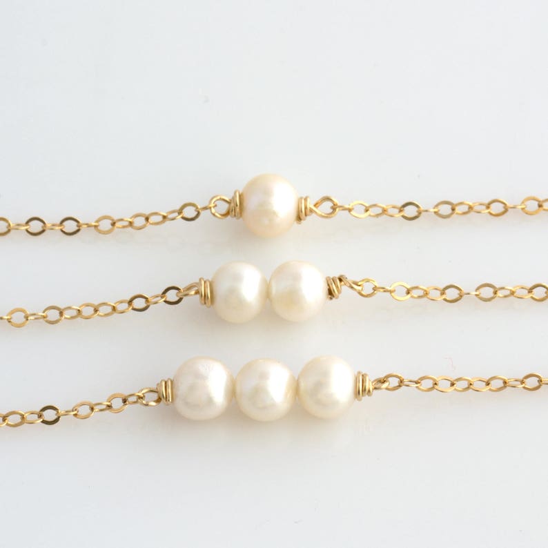Baroque Pearl Necklace, Real Pearl Pendant, Minimalist Bridal Jewelry, Dainty Gold Chain, Unique Bridesmaid Gift, Natural Pearl Choker