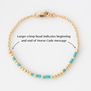 Mom Of An Angel Morse Code bracelet by LEILA Jewelry