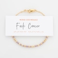 Fuck Cancer Morse Code Bracelet in 14K Gold filled or Sterling Silver, Bracelet for Support and Encouragement, Cancer Support Gift