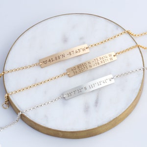 Nameplate Bracelet, Gold Bar Bracelet, Personalized Bar Bracelet, Gold Fill, Sterling Silver, Rose Gold, Wedding Gift, Gifts for Her image 5