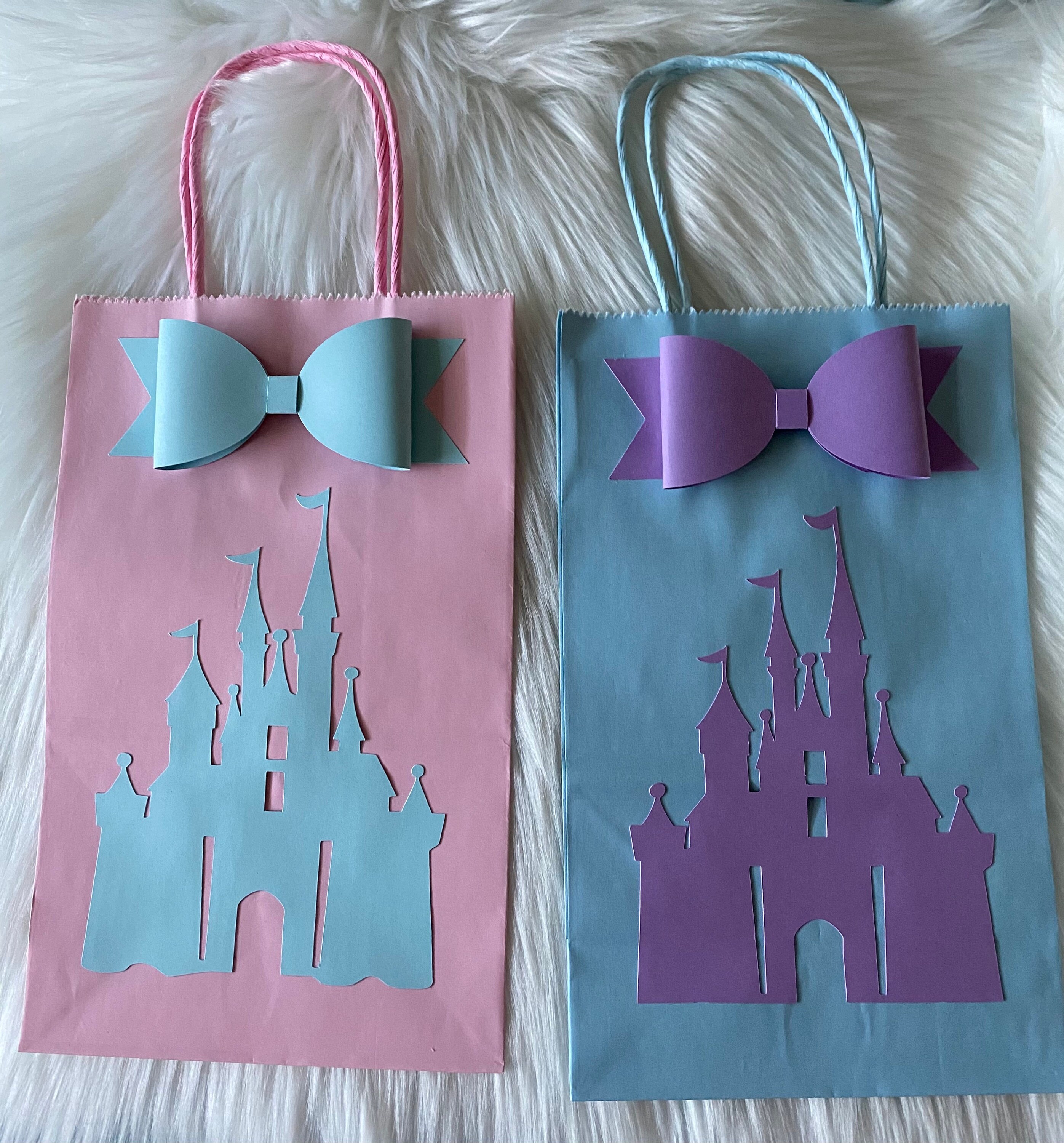 24-Pack Dusty Blue Kraft Paper Goodie Bags With Stickers - For Wedding, Baby Shower, Birthday Party Favors