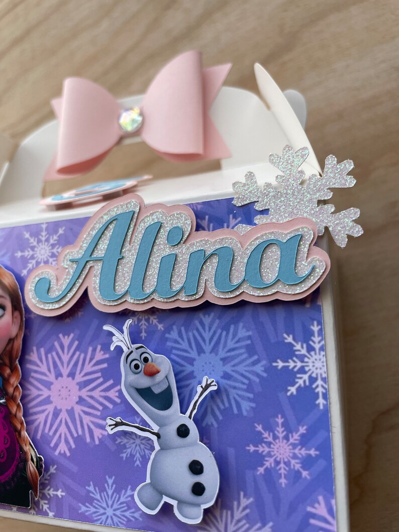Frozen Treat Boxes, Anna and Elsa Party Decor, Gable Boxes, Treat Boxes ...