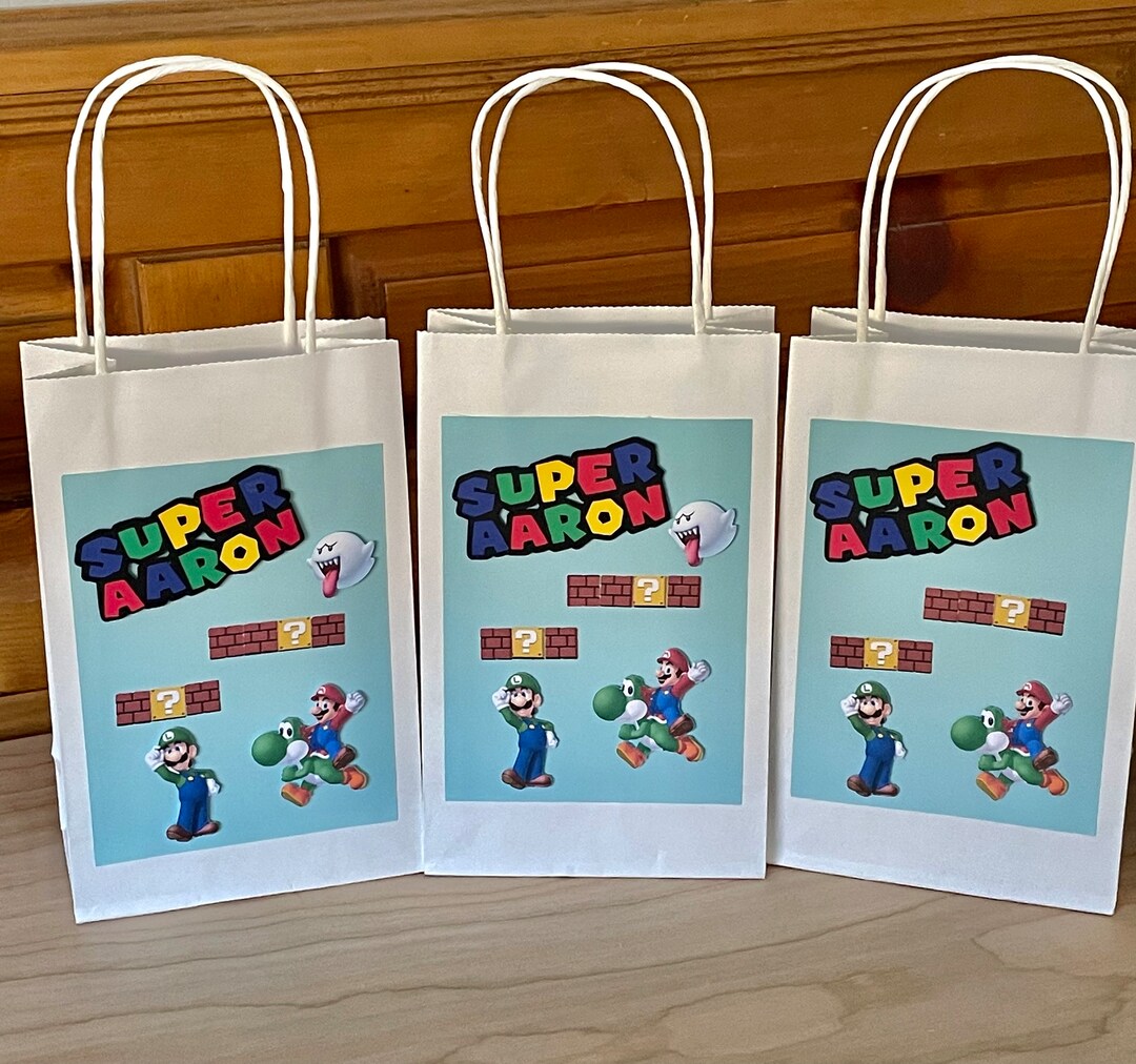 Treat Bags, Super Mario Party Bags. Party Bags, Super Mario, Luigi ...