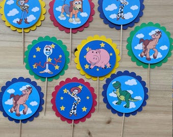 Toy Story Inspired Cupcake Toppers, Woody Cupcake Toppers, Jessie Cupcake Toppers, Toy Story Party, Cupcake Toppers