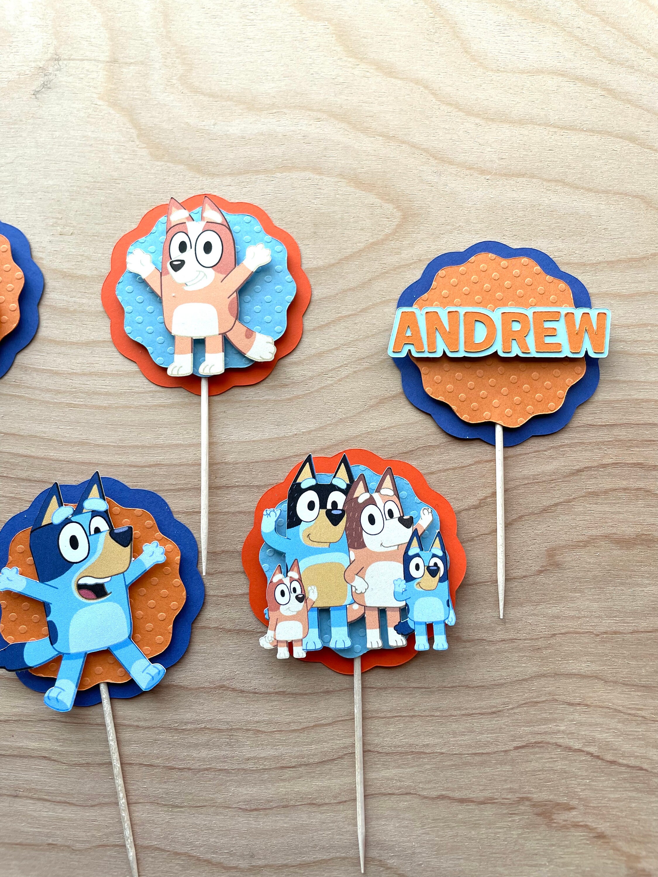 Bluey Toothpick Toppers