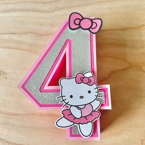 Kitty Party, 3D Letters, Kitty Birthday Decor, Party Decor, Pink Kitty,