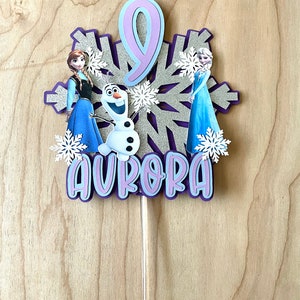Frozen Theme Birthday Decor, Frozen Cake Topper, Frozen Birthday Party, Olaf Birthday Decor, Frozen Party Decor