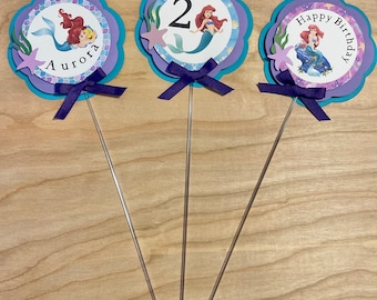 MermaidCenterpieces,  Little Mermaid Party Decor, Table Centerpieces, Little Mermaid Birthday Theme, Photo Props,