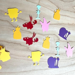 SpongeBob Confetti, Die Cuts, Ephemera, SpongeBob SquarePants, Birthday Confetti, SpongeBob Party, Birthday Decor, SpongeBob Decor
