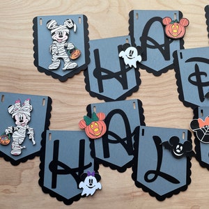 Halloween Birthday Banner, Mickey Halloween Banner, Birthday Banner, Halloween Decor, Photo Prop, Disney Halloween, Disney Haunted Mansion