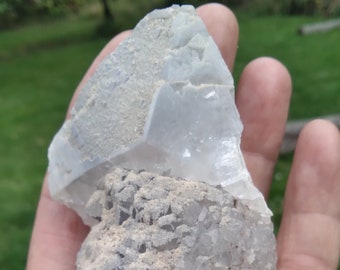 Calcite Crystal on Amethyst Combo