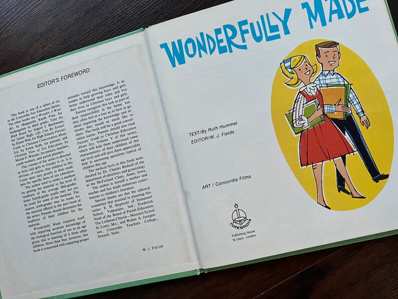 Wonderfully Made Vintage Sex Education Book 1967 Hc Etsy 