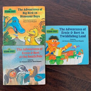 Sesame Street Adventure Series books - small paperbacks, set of 3 - 1984