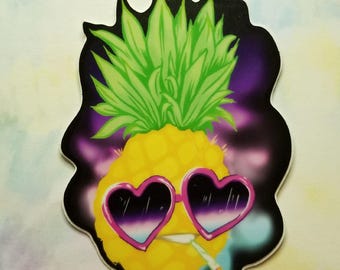 Gebackene Ananas Sticker: Kiffer Art Sticker
