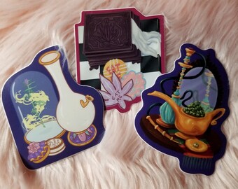 Pot Princess Vinyl Sticker Set - Fairytale Cannabis Art Decals