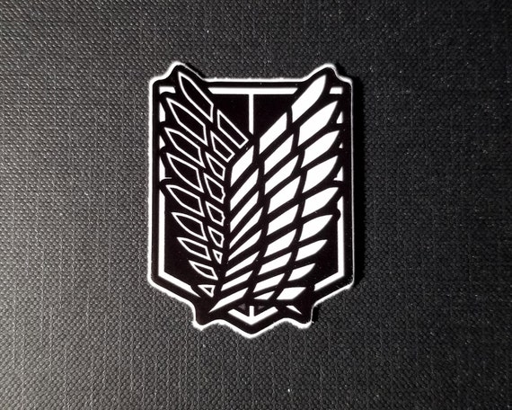 Attack On Titan Scout Badge Vinyl Sticker Aot Inspired Logo Etsy