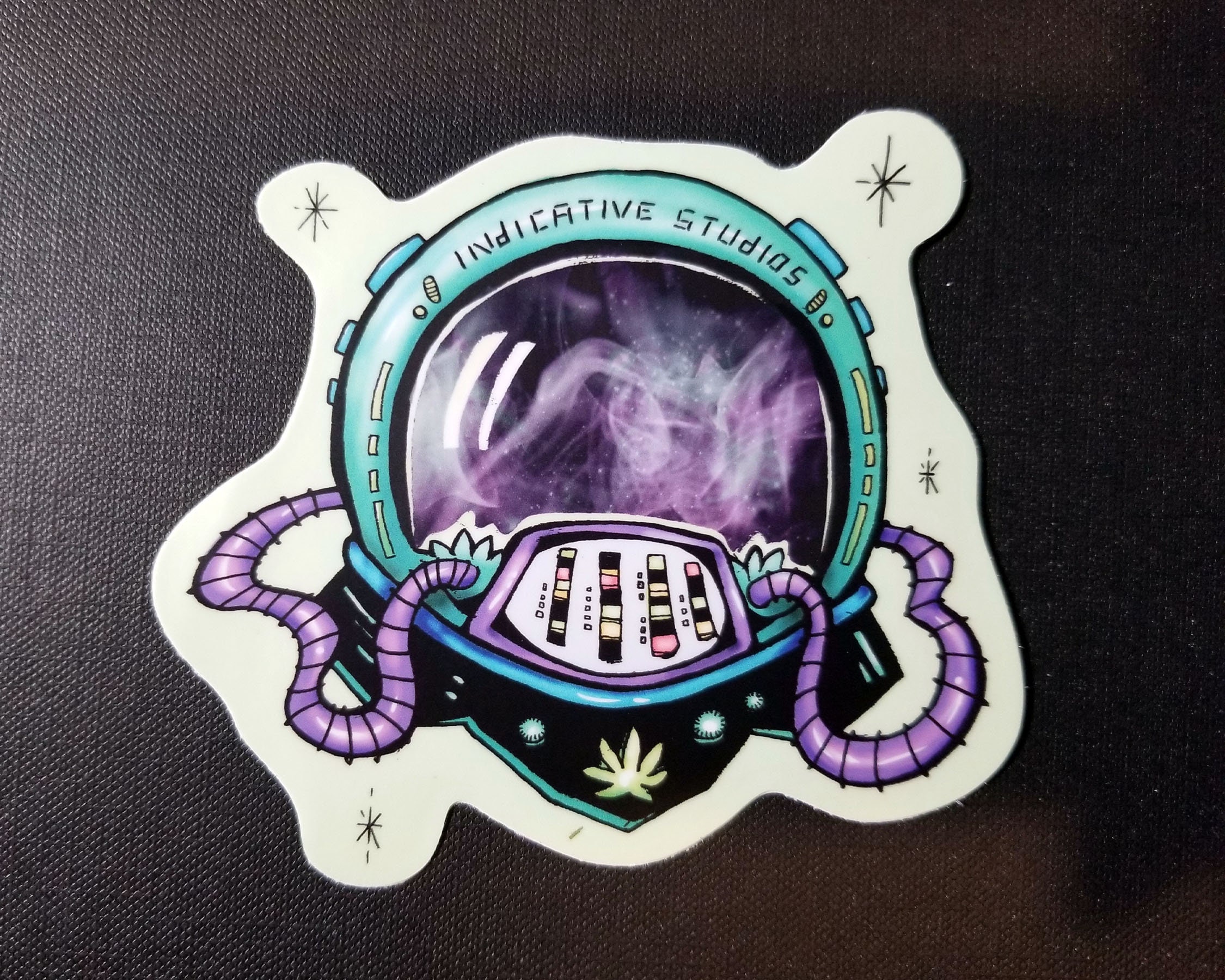 Smoky Universe Astronaut Vinyl Weed Sticker Marijuana Decal | Etsy