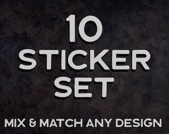 Mix & Match Vinyl Sticker Set: Weed, Anime, Fantasy Art