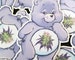 Kush Bear Vinyl Weed Sticker - Marijuana, Cannabis Art Decal, Stoner Gift 