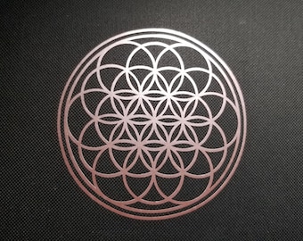 Flower of Life Vinyl Decal: Sacred Geometry, Custom Size & Color