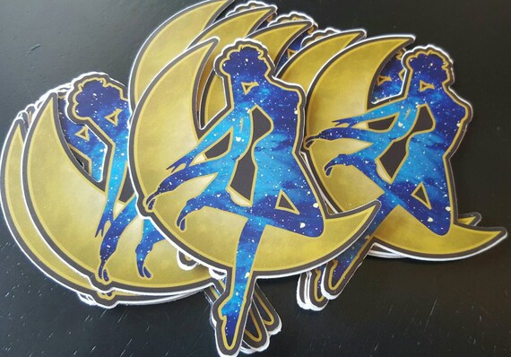 Download Free Sailor Moon Galaxy Silhouette Sticker Gold Anime Sailor Etsy SVG Cut Files