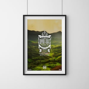 Elwynn Forest - World of Warcraft ATLAS Staring Zone Tourism Travel Poster Series, Typography & Photography