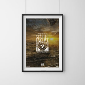 Scarlet Enclave - World of Warcraft ATLAS Staring Zone Tourism Travel Poster Series, Typography & Photography