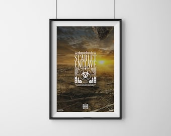 Scarlet Enclave - World of Warcraft ATLAS Staring Zone Tourism Travel Poster Series, Typography & Photography