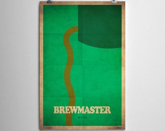 Monje maestro cervecero - WoW clase minimalista cartel serie
