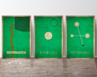 Monk Bundle - WoW Minimalist Class Poster Series